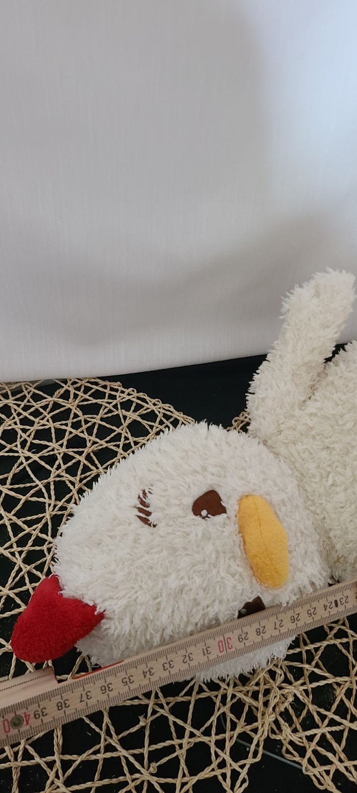 Peluche Poussin JOURS HEUREUX CREAPRIM coq ou poule 38 cm - photo numéro 3