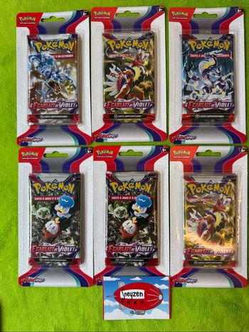 Lot de 6 Blisters Boosters Pokémon EV01 Neuf et Scellé