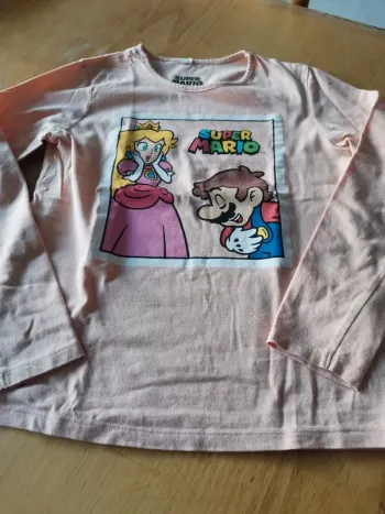 T-shirt ML fille 10 ans Kiabi Super Mario