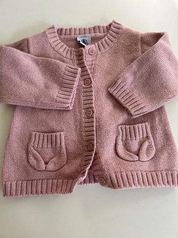 Gilet petit bateau mauve