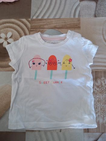 Tee-shirt fille 12 mois