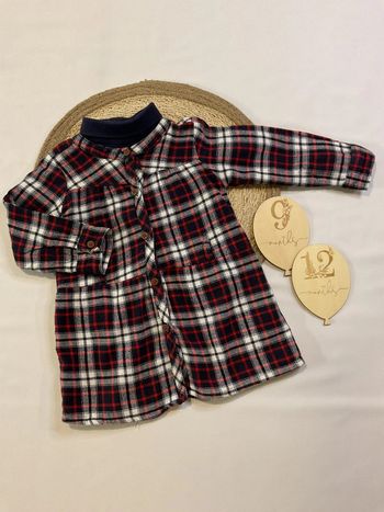 Ensemble robe tunique haut manche longue col roulé