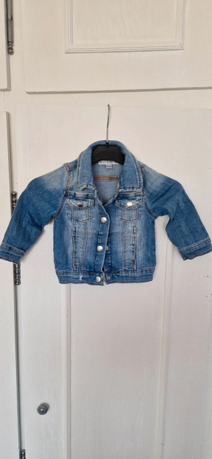 Veste en jeans fille 12/18 mois