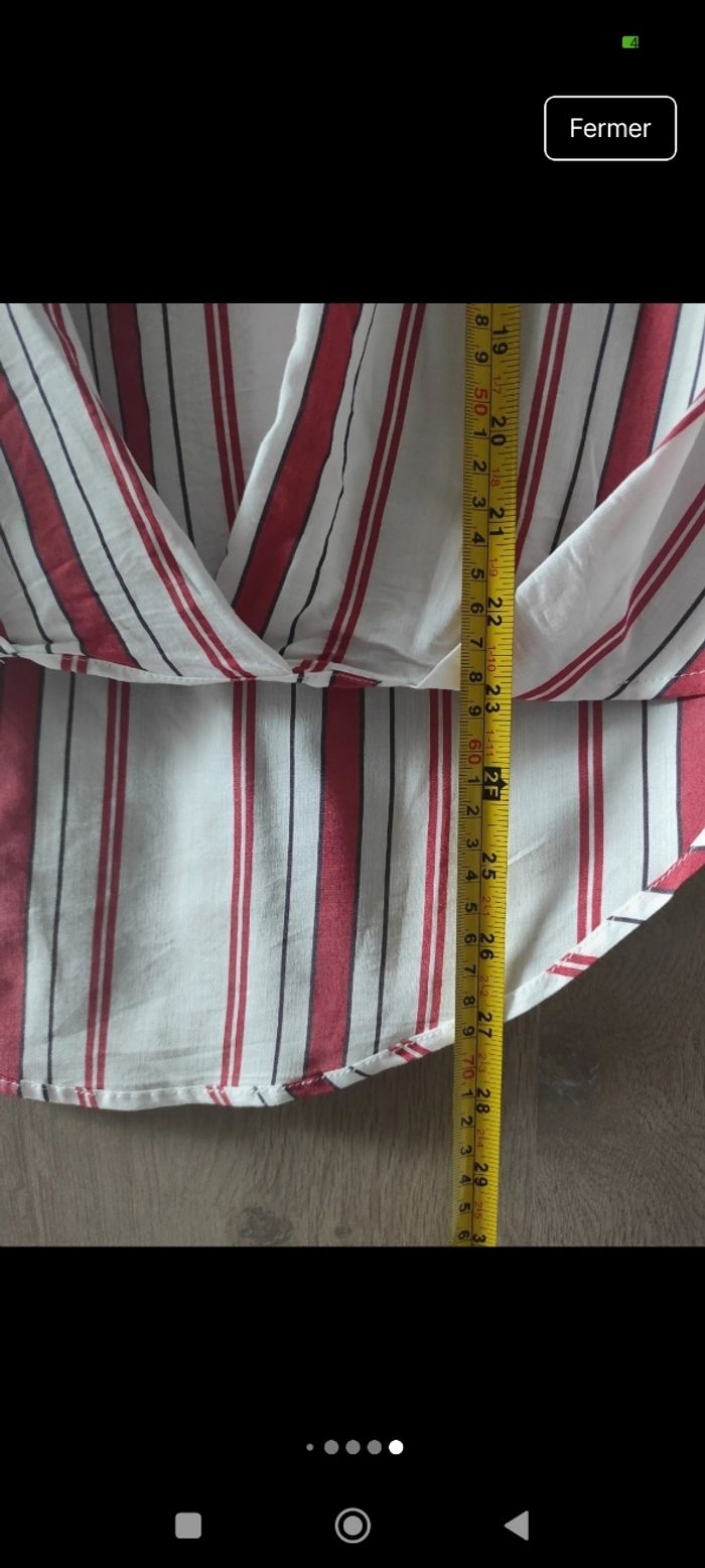 Blouse neuve Camaïeu bicolore - photo numéro 4