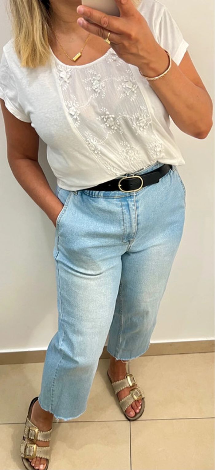 Tee shirt avec broderie Taille L - photo numéro 4