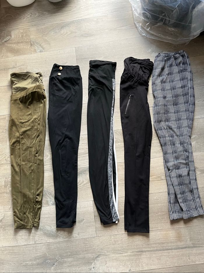 Lot 5 pantalons grossesse