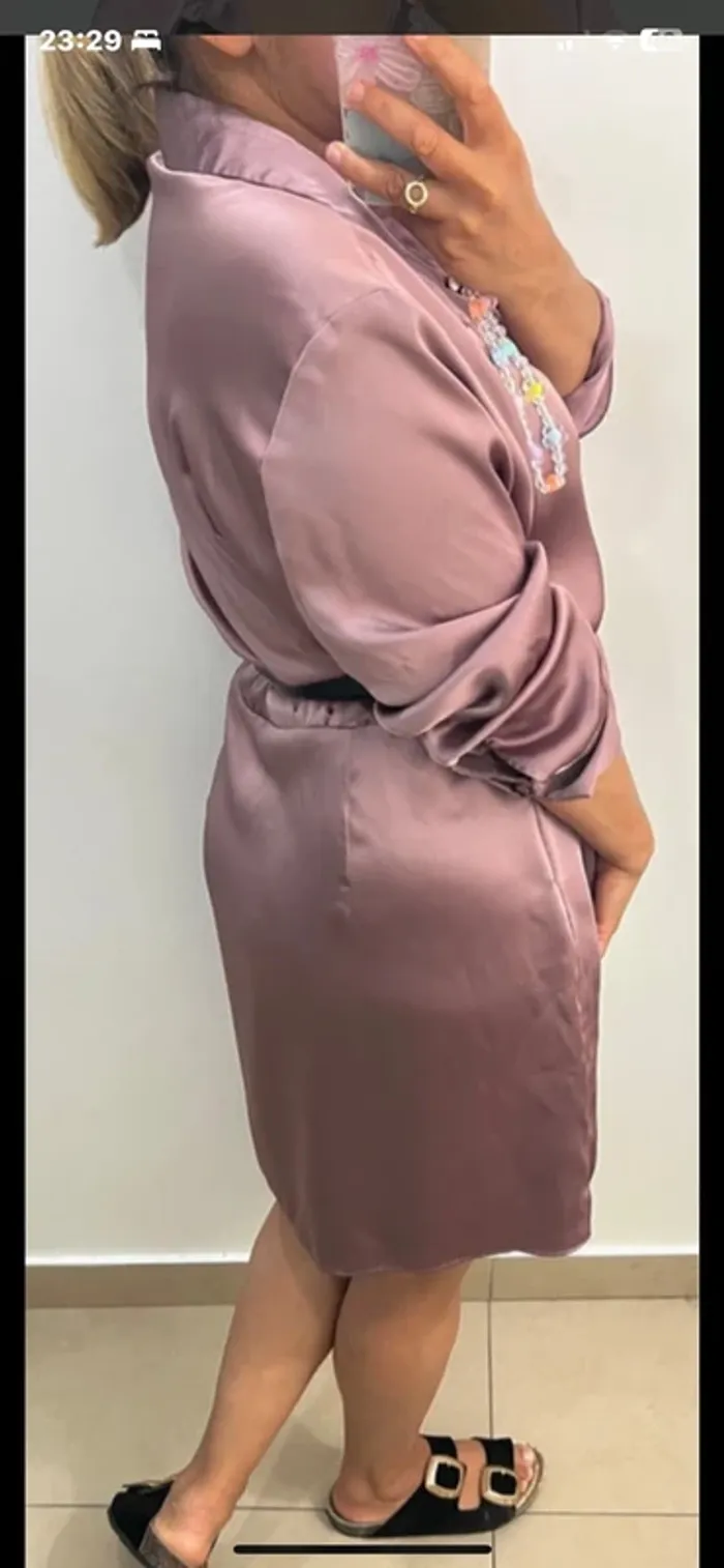 Robe satinée Zara - photo numéro 5