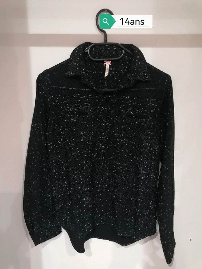 Chemise noire Kaporal 14ans