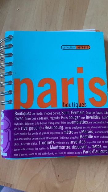 Paris boutiques restaurants cafés