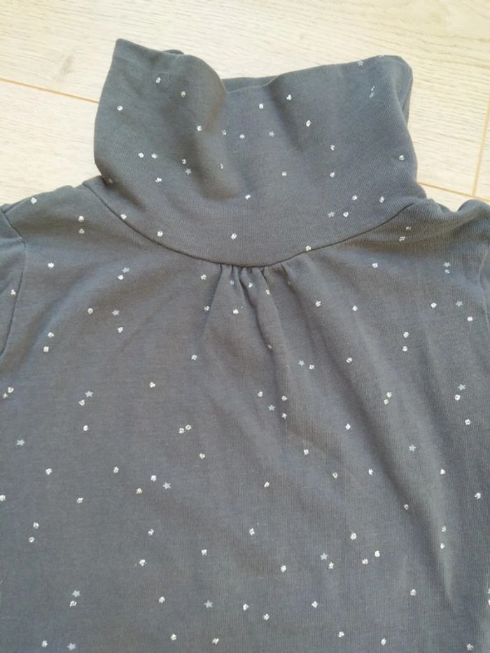 T-shirt col roulé fille 3 ans - photo numéro 2