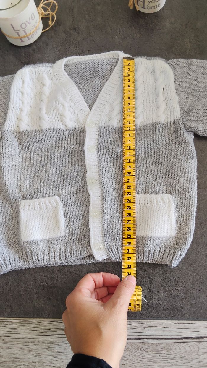 Gilet fait main 12-18 mois - photo numéro 4