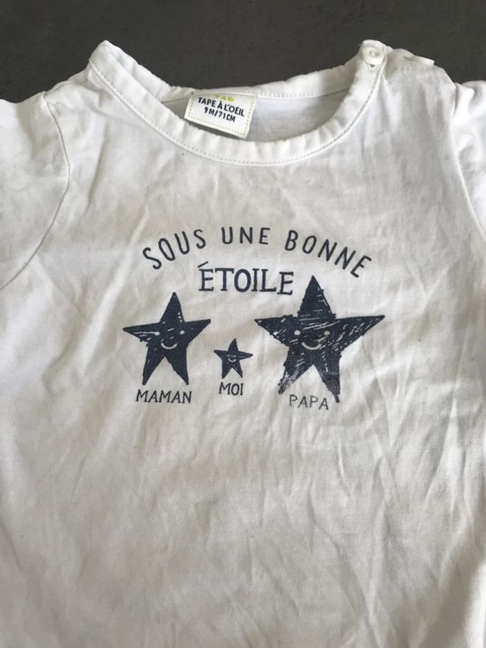 Teeshirt manches longues étoiles - photo numéro 2