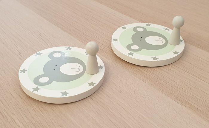 Lot de 2 patères en bois - photo numéro 6