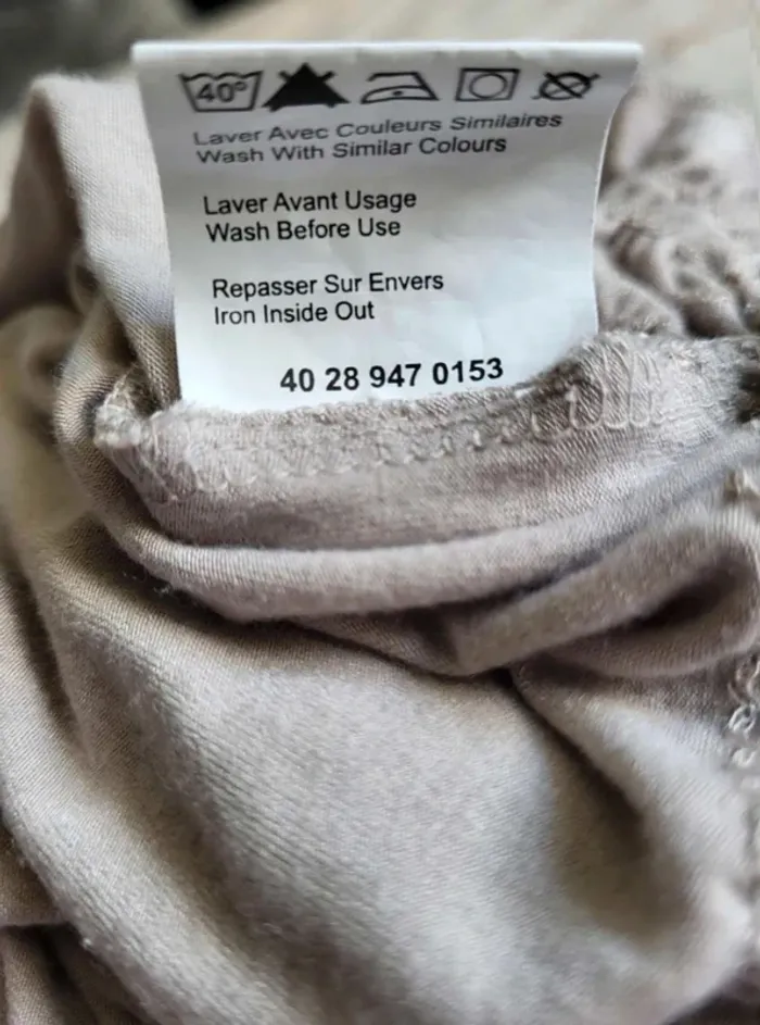 Haut  Femme Vintage  y2k Crème fluide  taille L Straboski - photo numéro 5