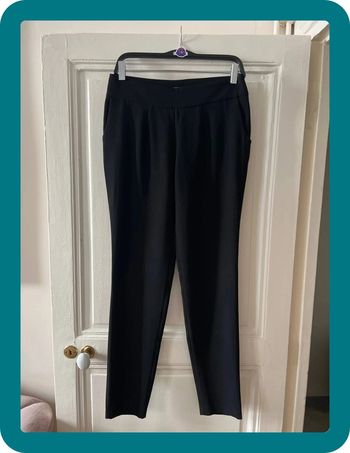 Pantalon crêpe noir bas étroit taille 38 - Anne Fontaine
