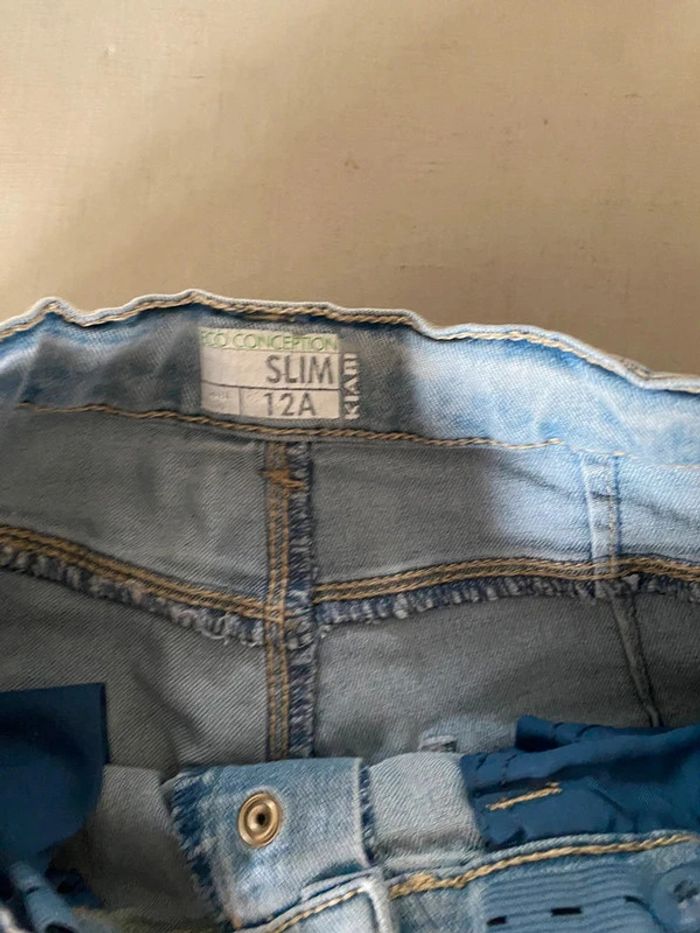 Jean’s kiabi slim 12 ans demin bleu clair - photo numéro 6