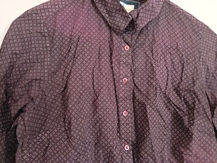 Chemise bordeaux à motifs t38/40 - photo numéro 9