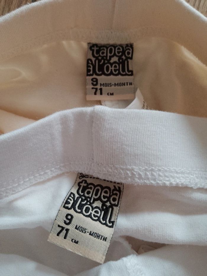 Lot 2 leggings bébé 9 mois Tape à l'oeil - photo numéro 3