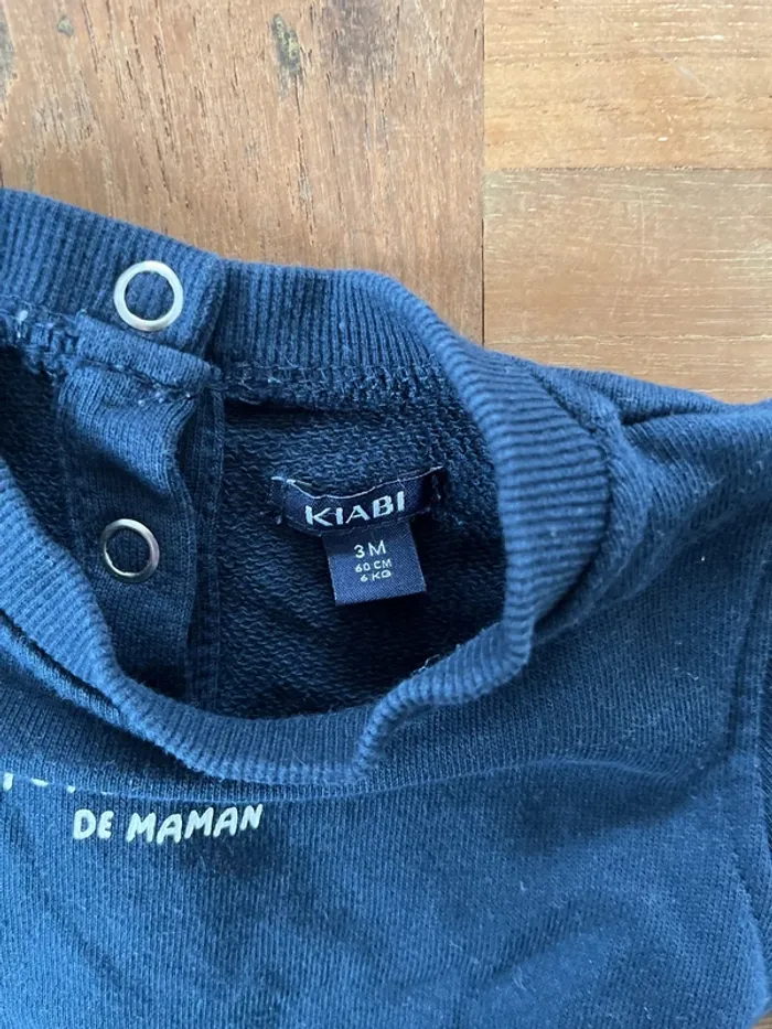 Sweat-shirt Kiabi 3 mois - photo numéro 2