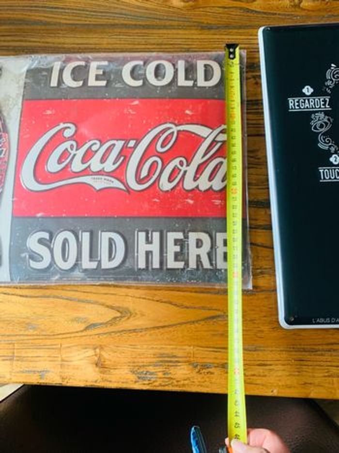 Lot de 4 plaques Deco Coca Leffe Harley Davidson - photo numéro 5