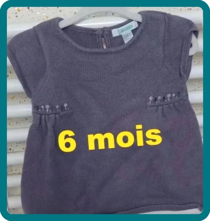 Robe violette Obaïbi Taille 6 mois