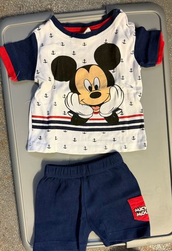 Lot de 4 short t-shirt moickey