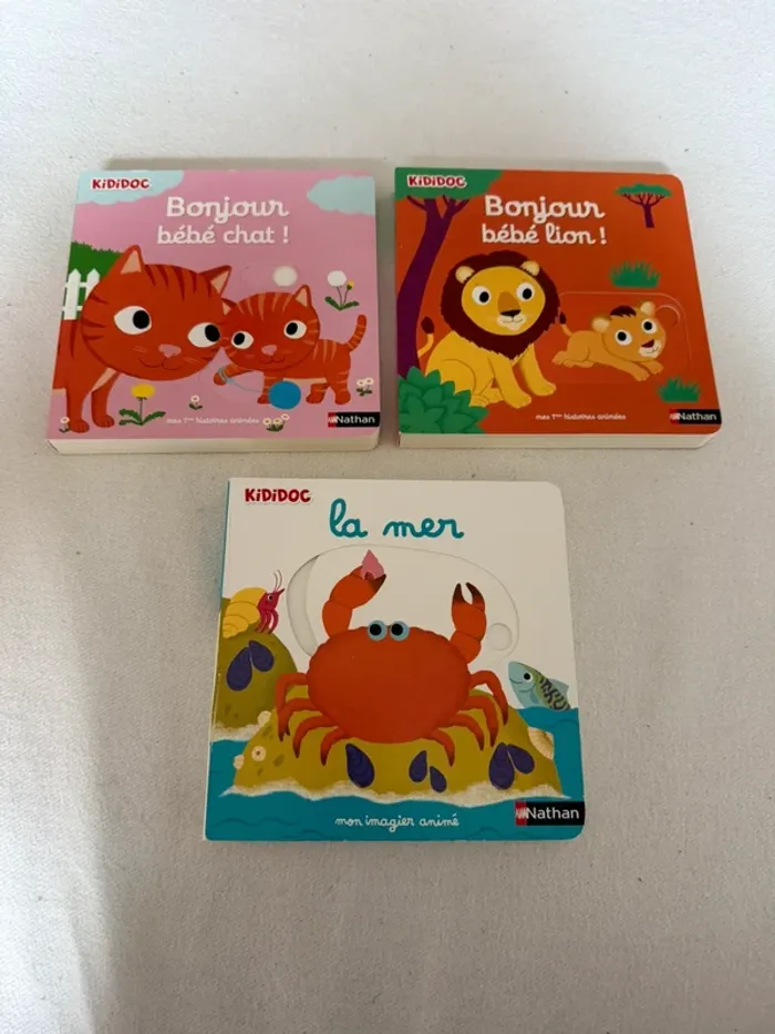 Lot de 3 livres kididoc