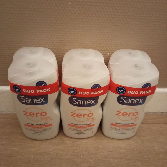 Lot 6 Gel douche Sanex hypoallergénique