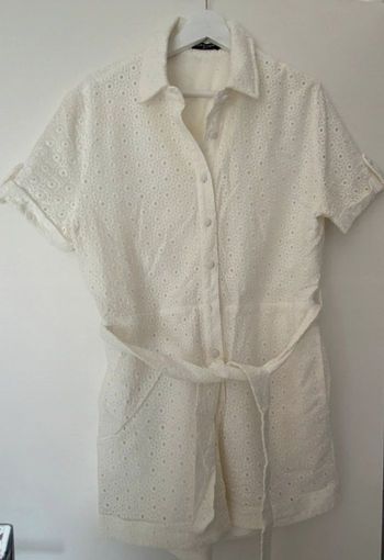 Combishort dentelle blanche Drôle de copine 38