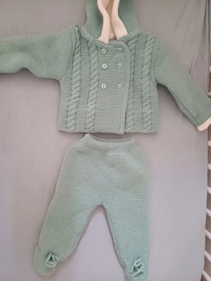Ensemble layette vert - photo numéro 2
