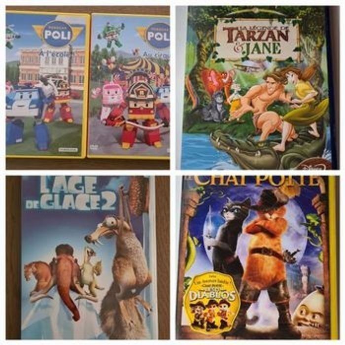 Dvd enfants disney, barbapapa, little People, tintin,dreamworks, pokemon en très bon etat - photo numéro 8