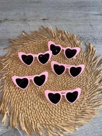 Lot 5 paires de lunettes cœur mariage evjf Photobooth