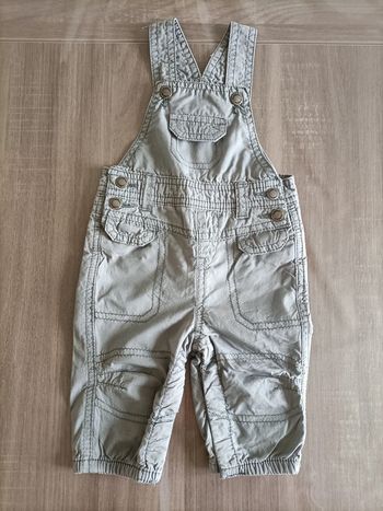 Salopette grise doublée Kitchoun 3 mois