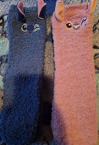 Lot de 2 paires de chaussettes cosy Stitch et Angel