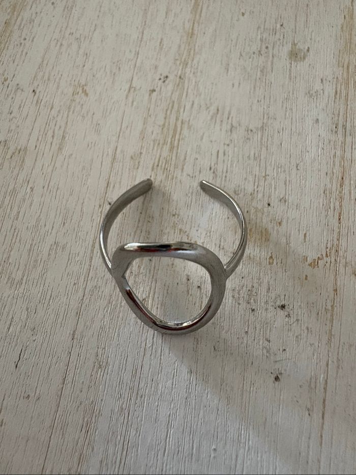 Bague argentée acier inoxydable - photo numéro 3