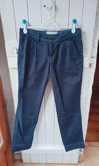 Pantalon marine chino esprit t.36