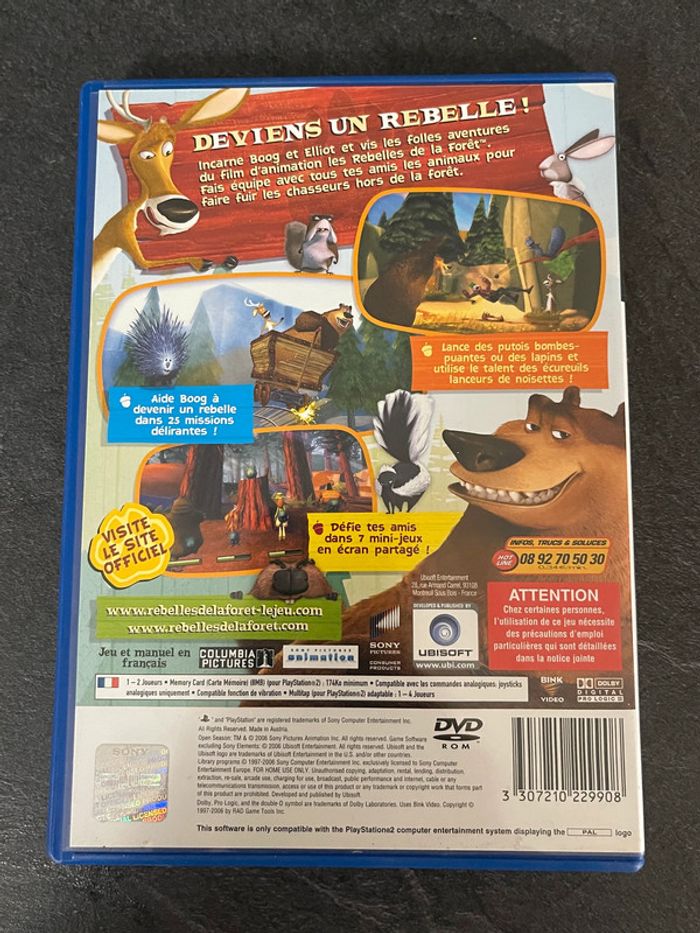 Jeux vidéos PS2 Les Rebelles de la Forêt - photo numéro 2