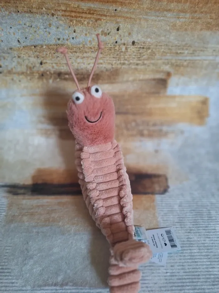 Sheldon crevette rose shrimp jellycat bnwt