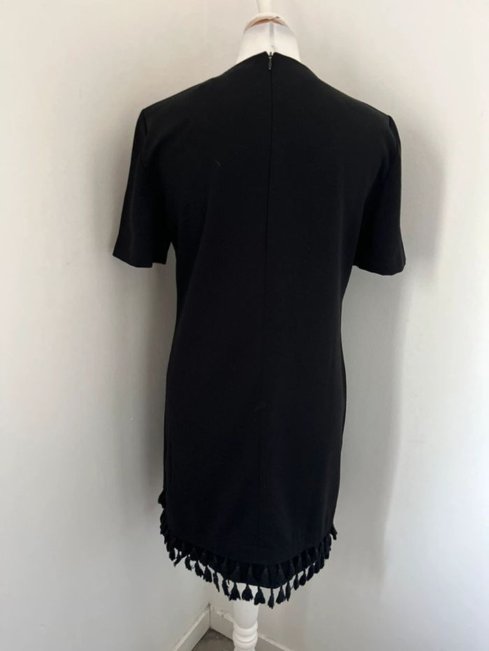 Robe noire bas franges Zara S - photo numéro 5