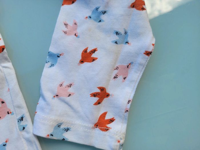 Très joli tee-shirt coton manches longues Cadet Rousselle 5 ans motifs colombes 🕊 - photo numéro 4