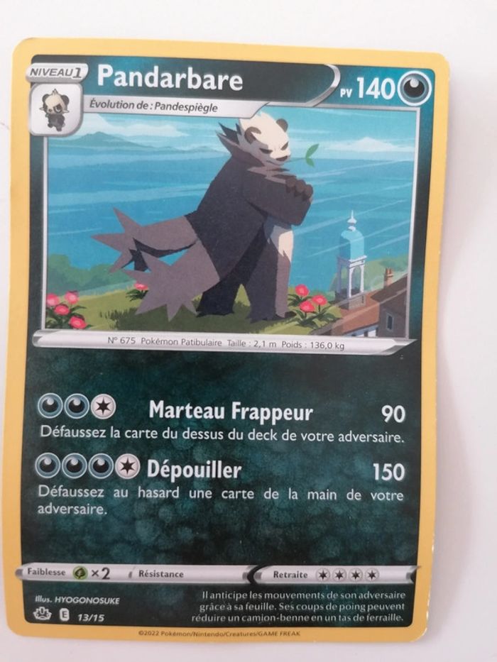 Carte Pokémon Pandarbare 🐼