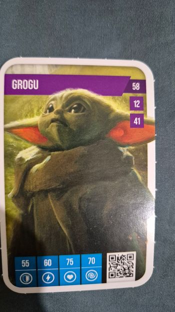 Carte Star Wars Auchan 2025 n° 58 Grogu