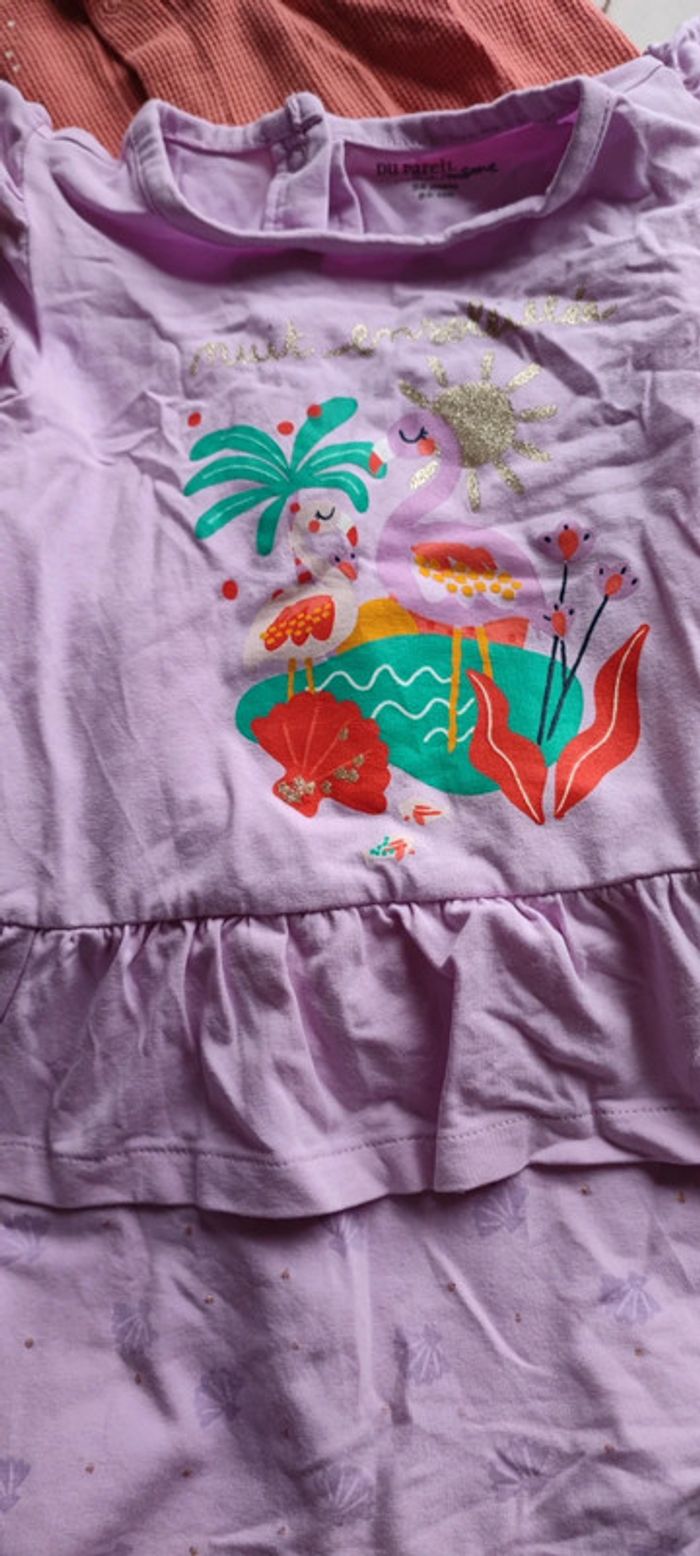 Lot de 3 barboteuses été fille 24 mois - photo numéro 2