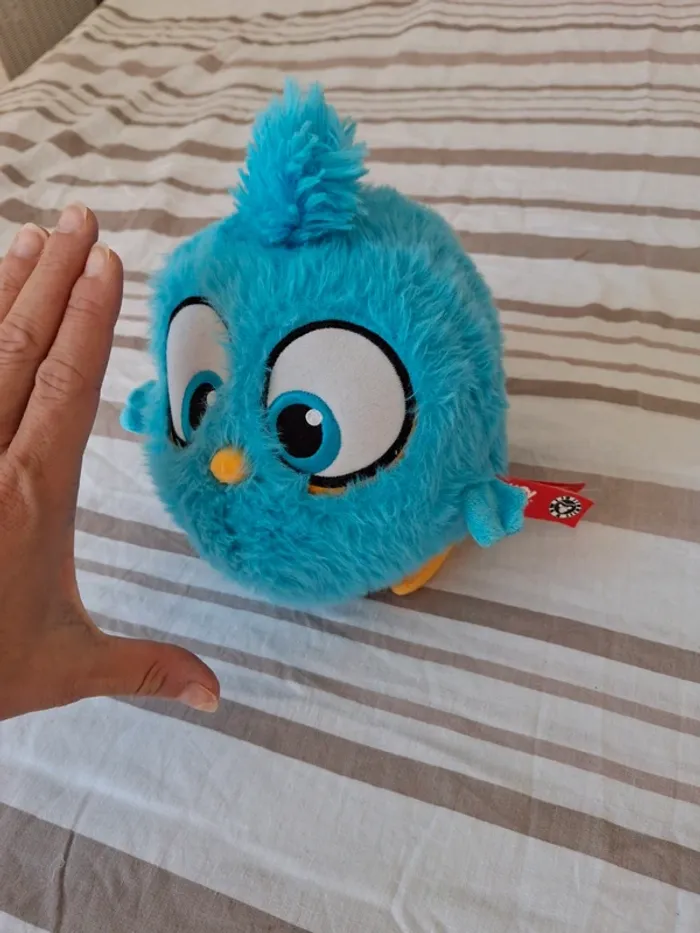 Peluche bleu angry birds oiseau bleu - photo numéro 2