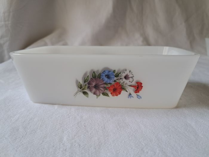 Lot 3 beurriers raviers plats Arcopal motifs fleurs ancien vintage - photo numéro 4