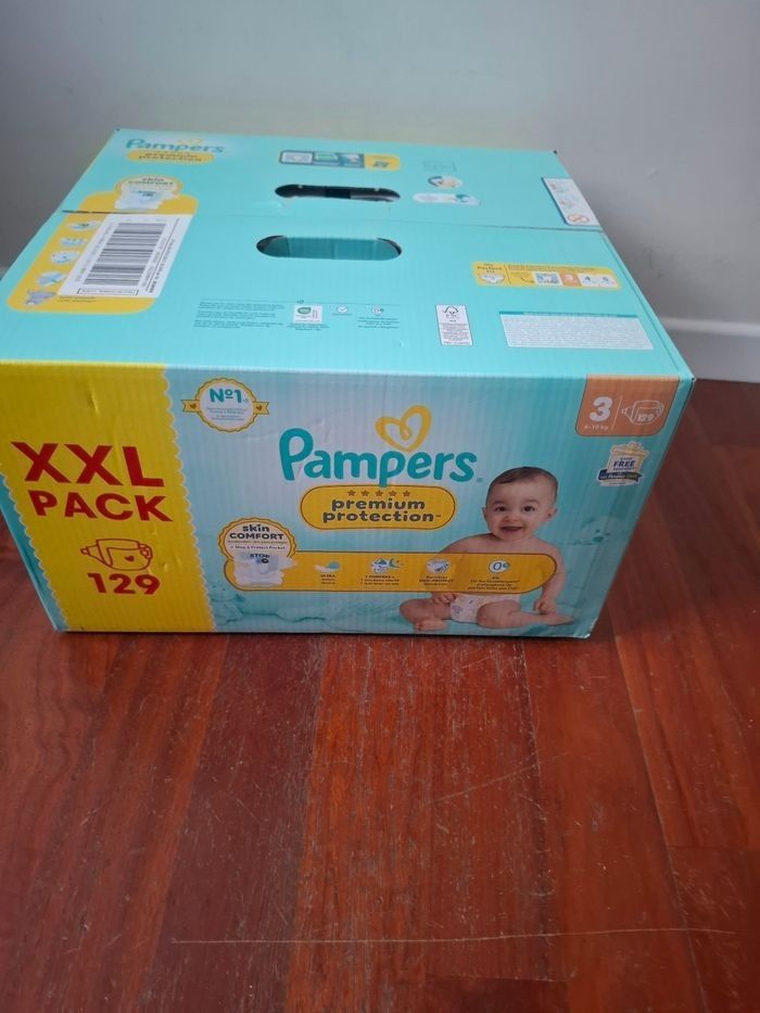 129 couches pampers premium protection taille 3 - photo numéro 2
