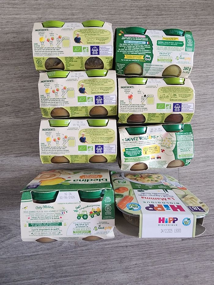 Lot petits pots bébé - photo numéro 2