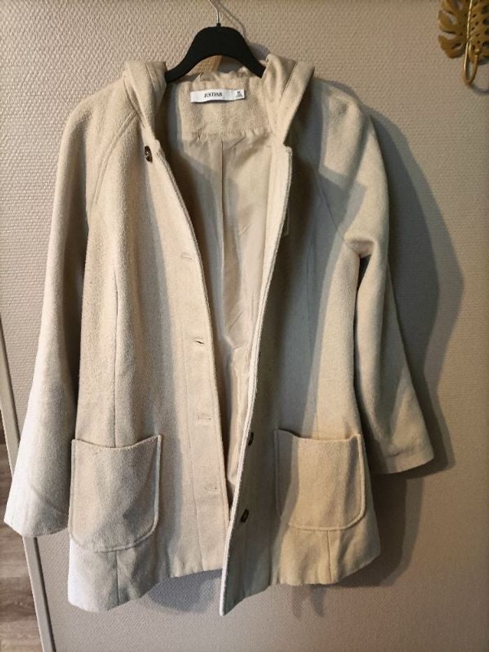 Manteau hiver beige clair