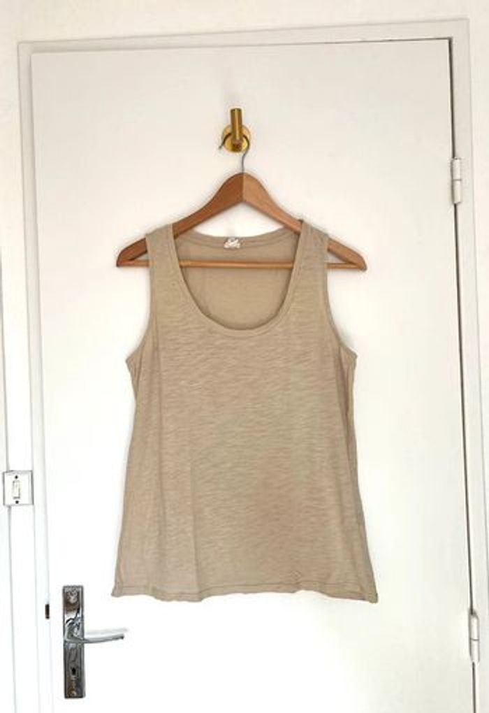 Débardeur côtelé à encolure dégagée River Island beige neuf 38 M - photo numéro 5