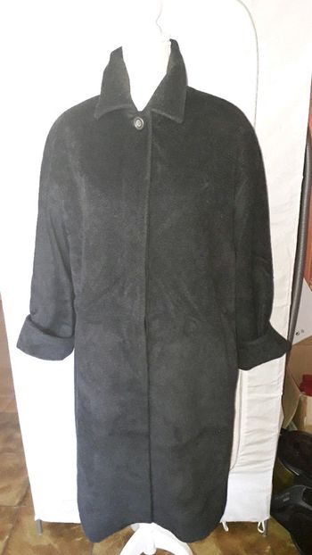 Manteau angora laine gris taille 2